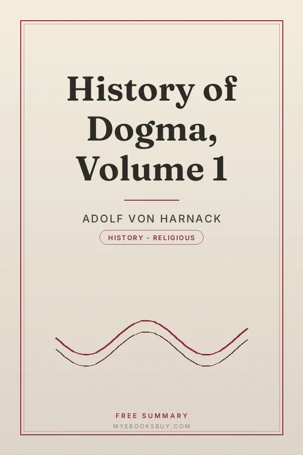Cover of History of Dogma, Volume 1