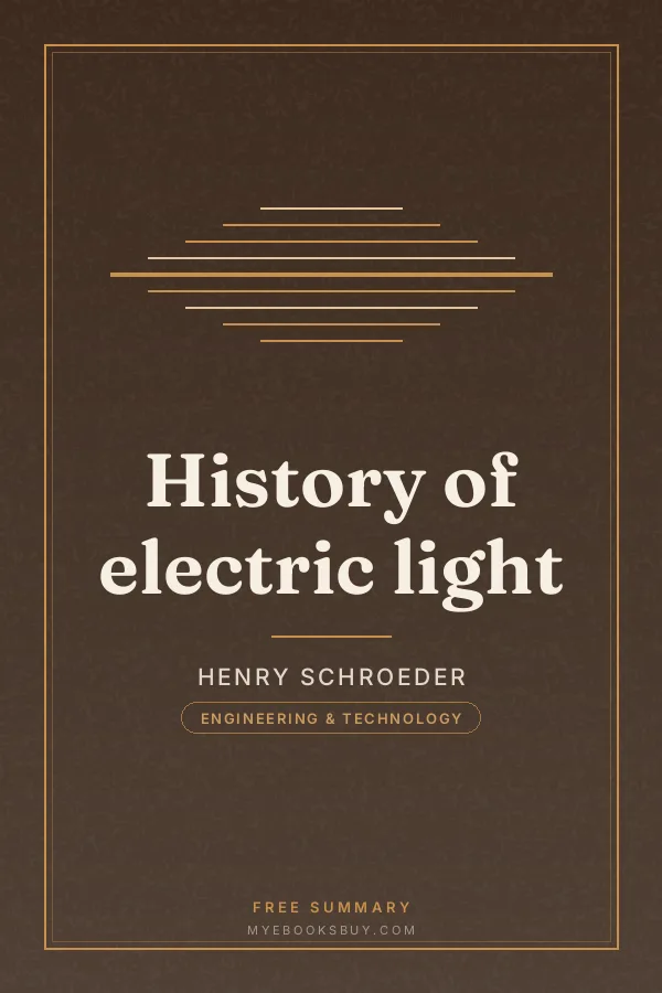Cover of History of electric light