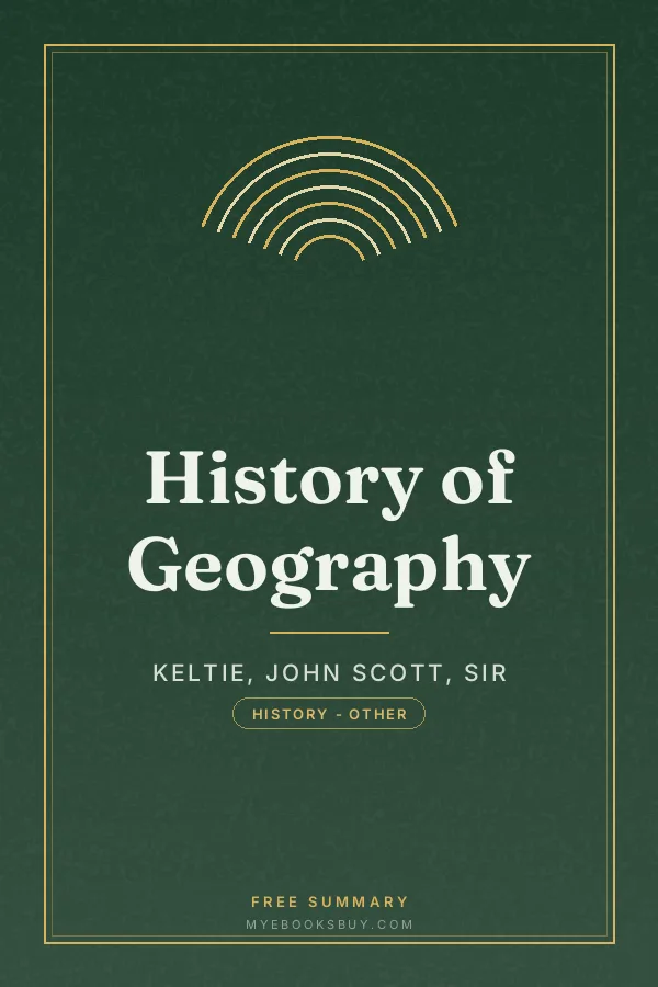 Cover of History of Geography