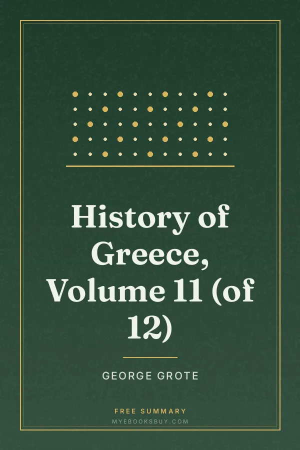 Cover of History of Greece, Volume 11 (of 12)