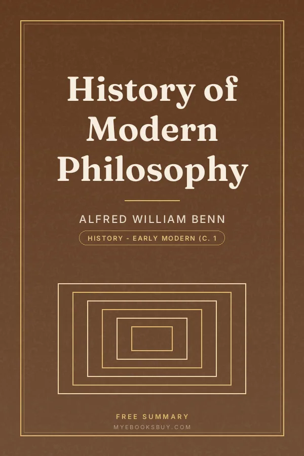 Cover of History of Modern Philosophy