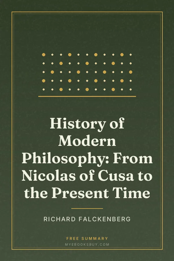 Cover of History of Modern Philosophy: From Nicolas of Cusa to the Present Time