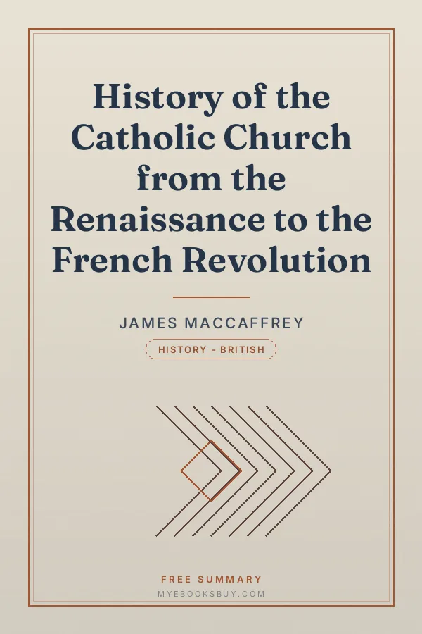 Cover of History of the Catholic Church from the Renaissance to the French Revolution