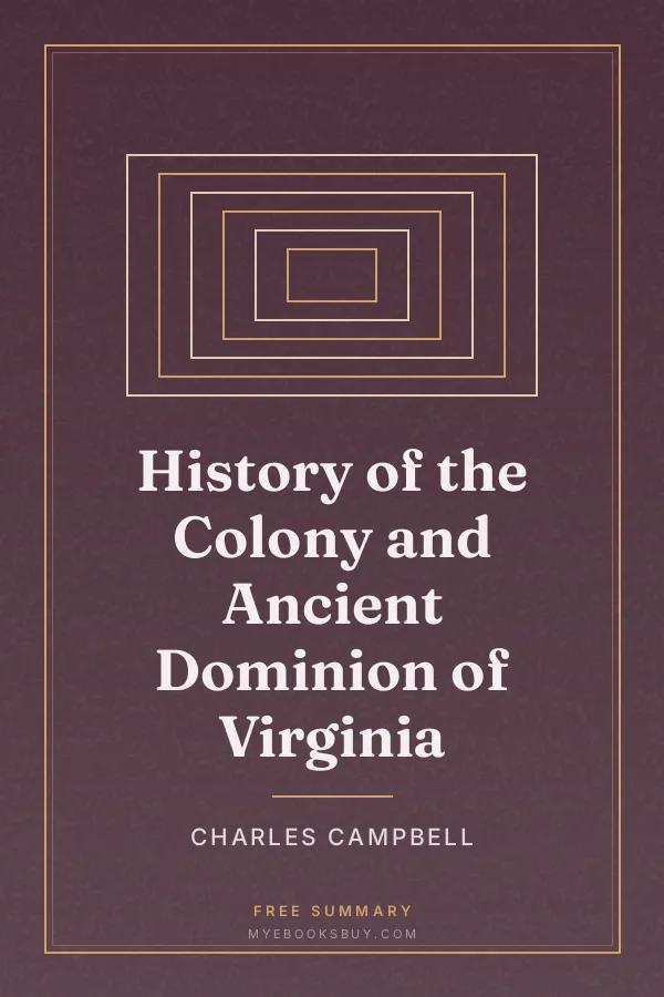 Cover of History of the Colony and Ancient Dominion of Virginia