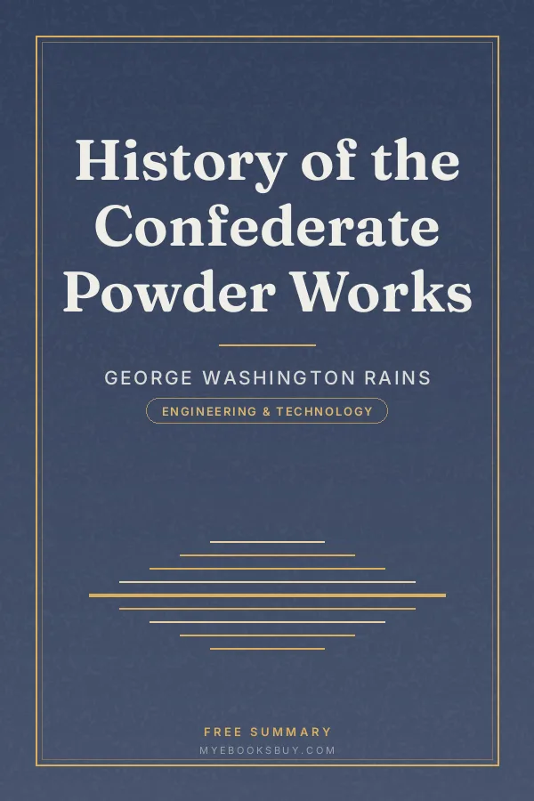 Cover of History of the Confederate Powder Works