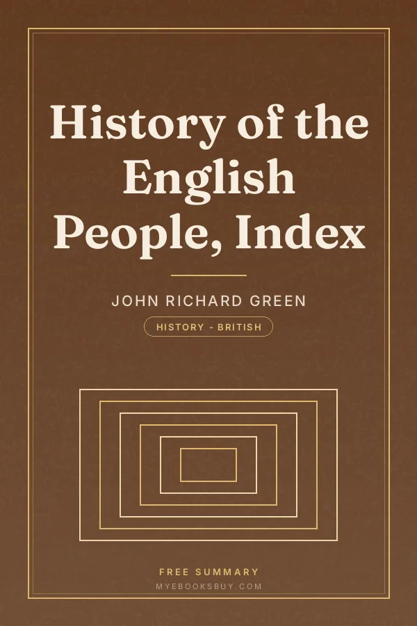 Cover of History of the English People, Index