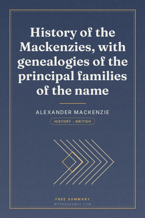 Cover of History of the Mackenzies, with genealogies of the principal families of the name