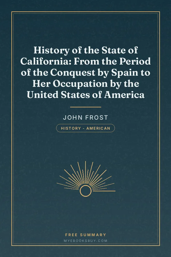 Cover of History of the State of California: From the Period of the Conquest by Spain to Her Occupation by the United States of America