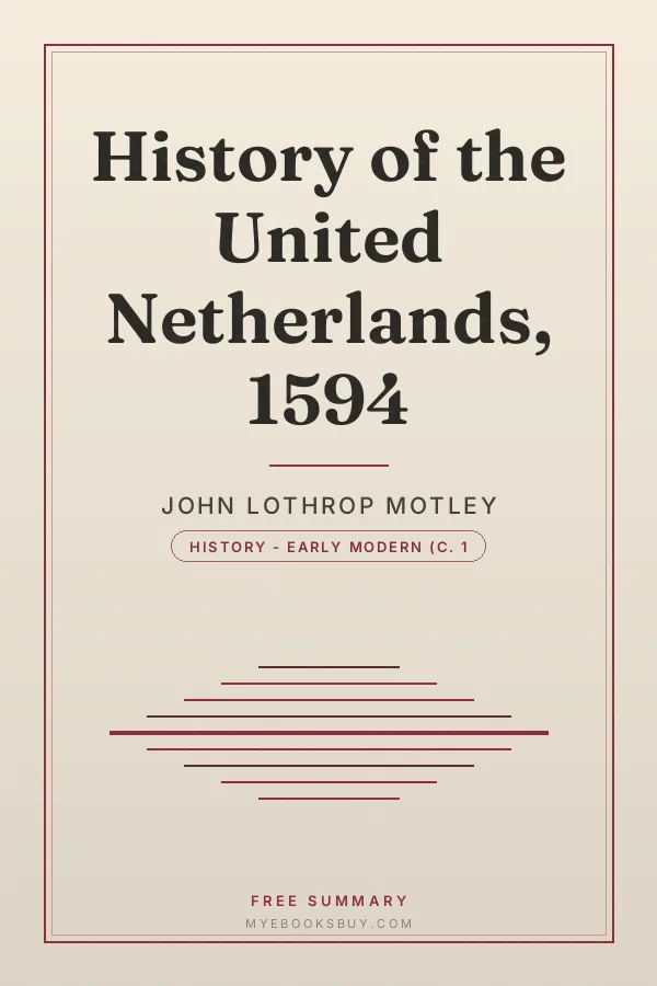 Cover of History of the United Netherlands, 1594