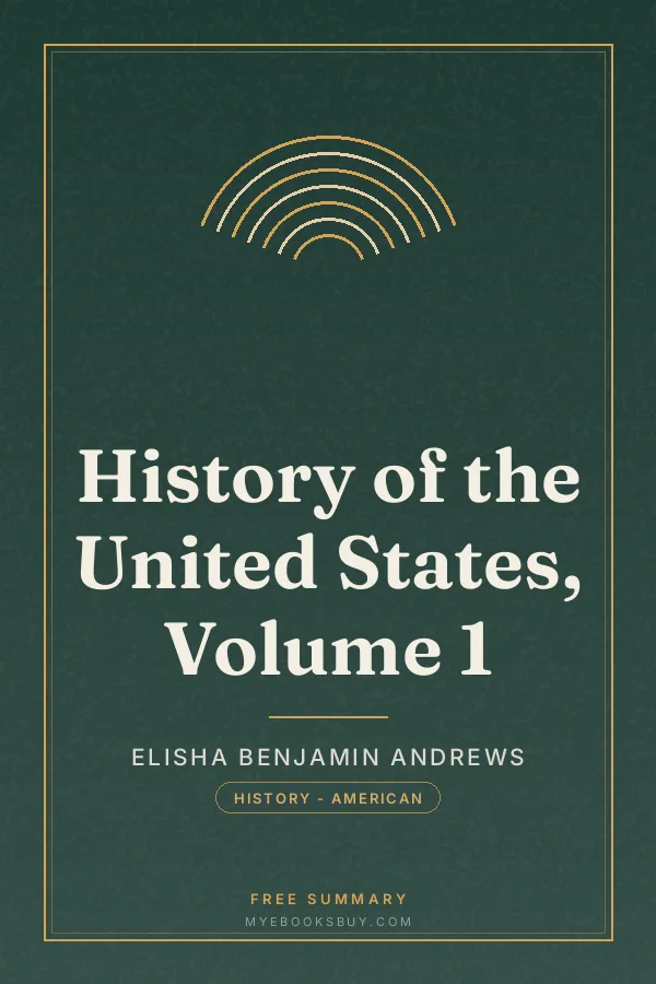 Cover of History of the United States, Volume 1