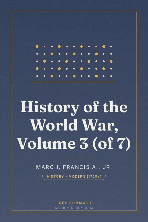 Cover of History of the World War, Volume 3 (of 7)