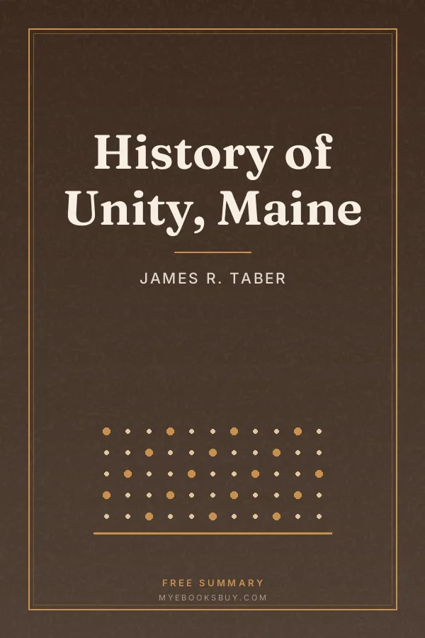 Cover of History of Unity, Maine