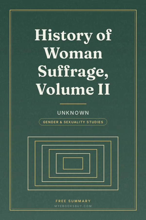 Cover of History of Woman Suffrage, Volume II