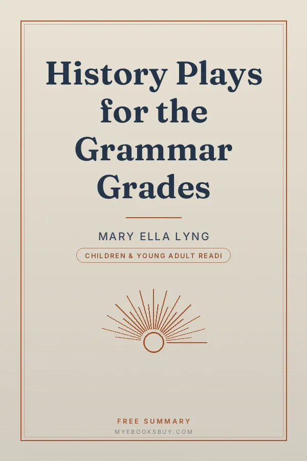 Cover of History Plays for the Grammar Grades