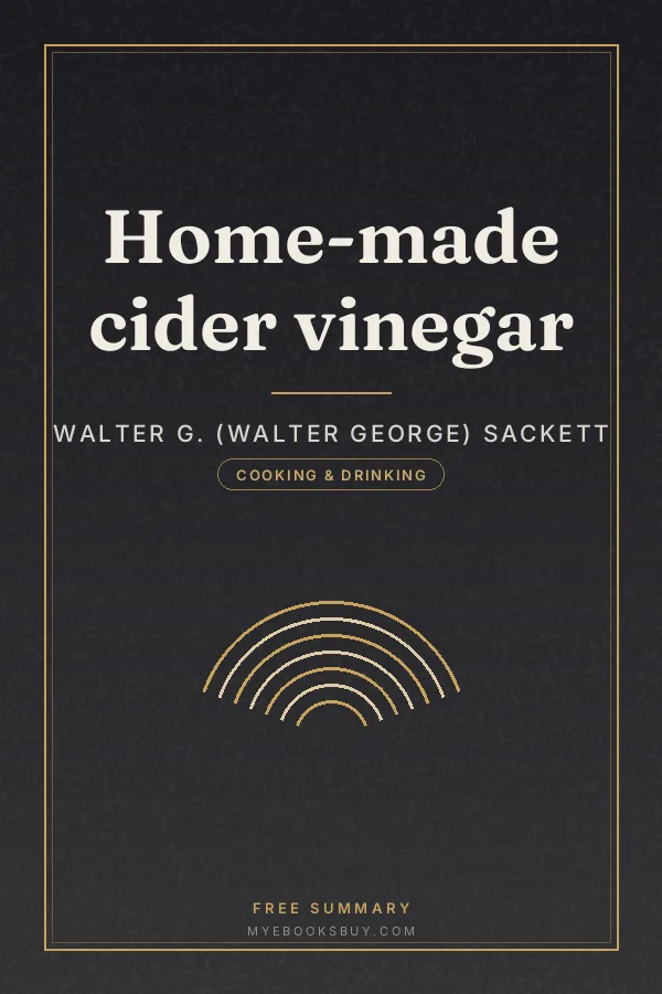 Cover of Home-made cider vinegar