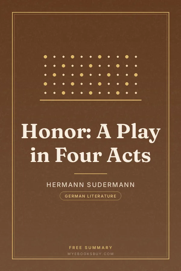 Cover of Honor: A Play in Four Acts