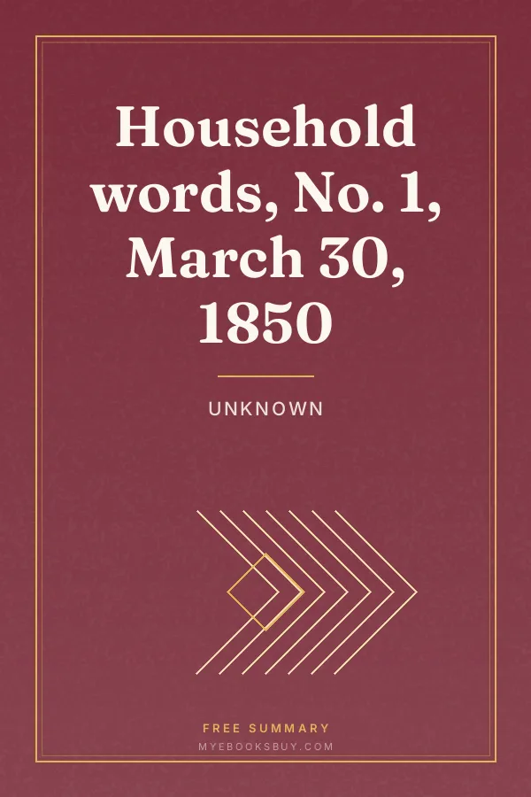 Cover of Household words, No. 1, March 30, 1850