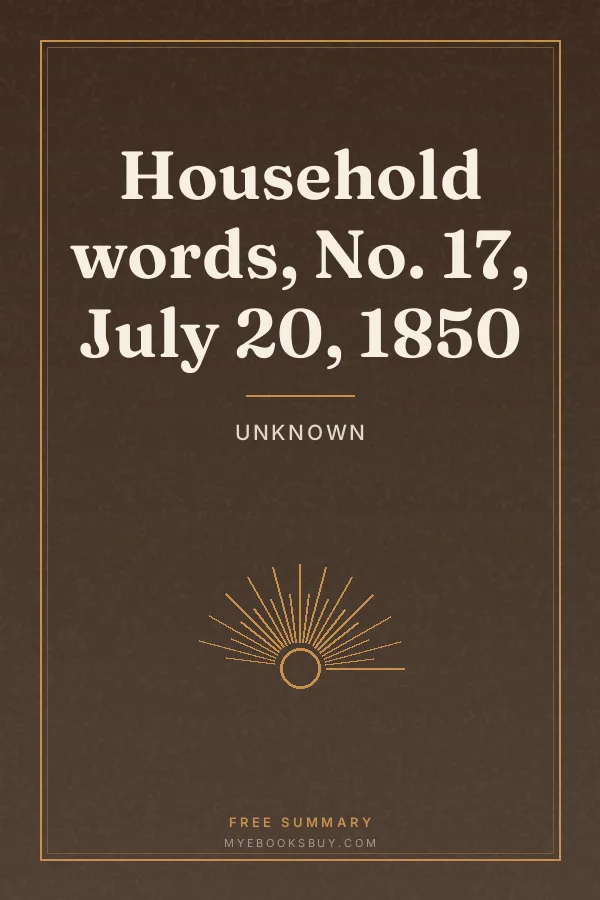 Cover of Household words, No. 17, July 20, 1850