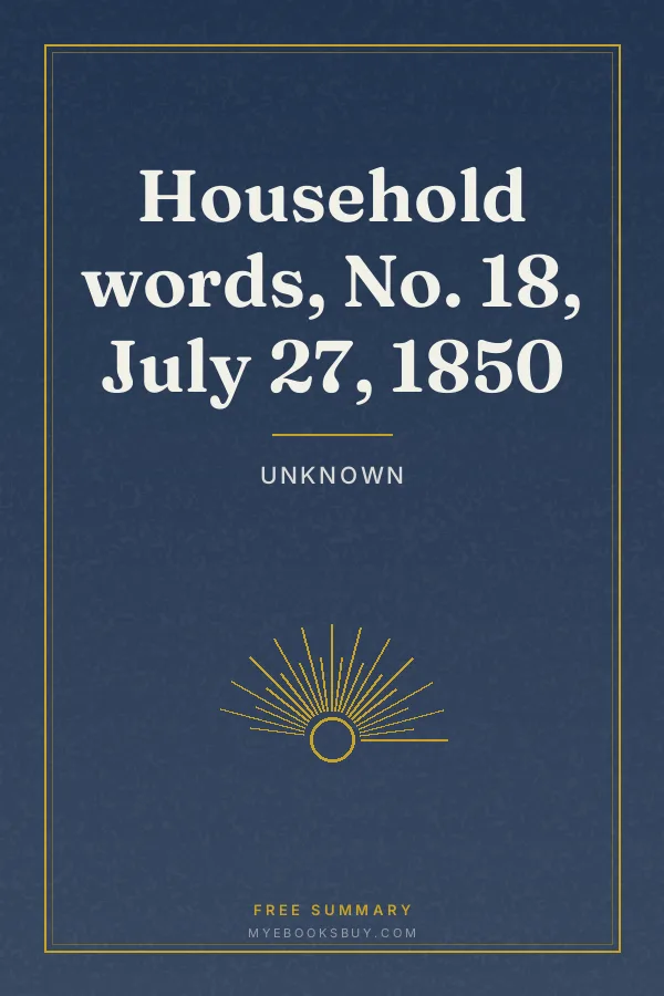 Cover of Household words, No. 18, July 27, 1850