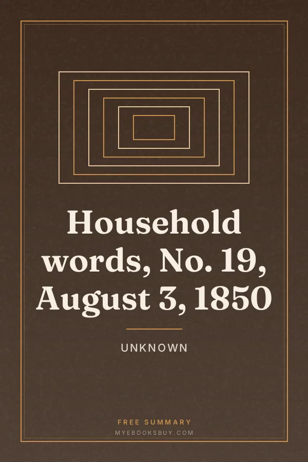 Cover of Household words, No. 19, August 3, 1850