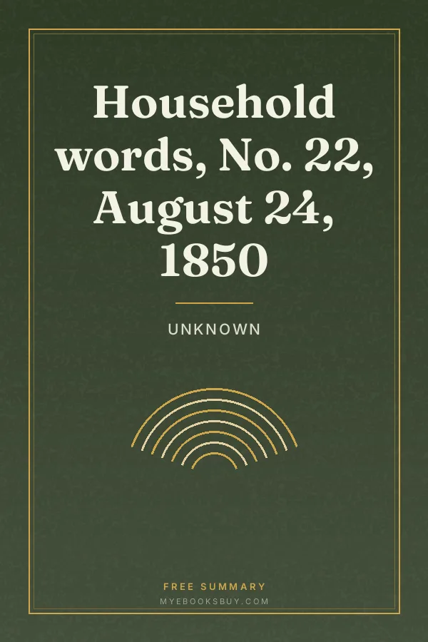 Cover of Household words, No. 22, August 24, 1850
