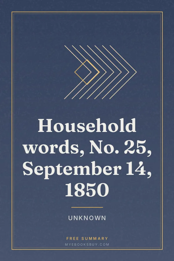 Cover of Household words, No. 25, September 14, 1850