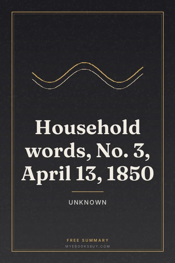 Cover of Household words, No. 3, April 13, 1850