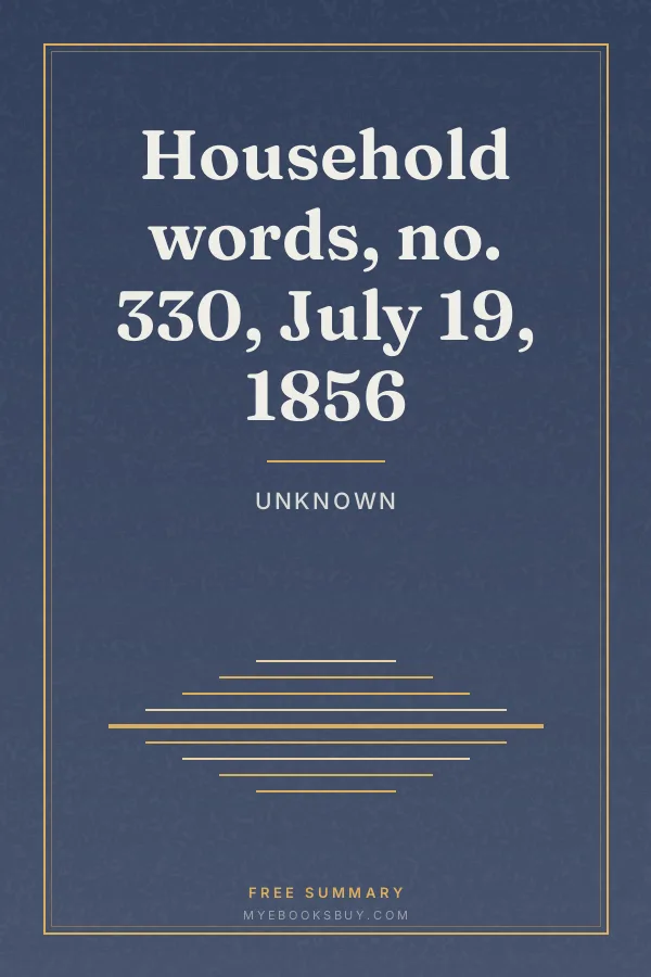 Cover of Household words, no. 330, July 19, 1856
