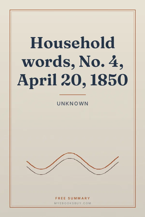 Cover of Household words, No. 4, April 20, 1850