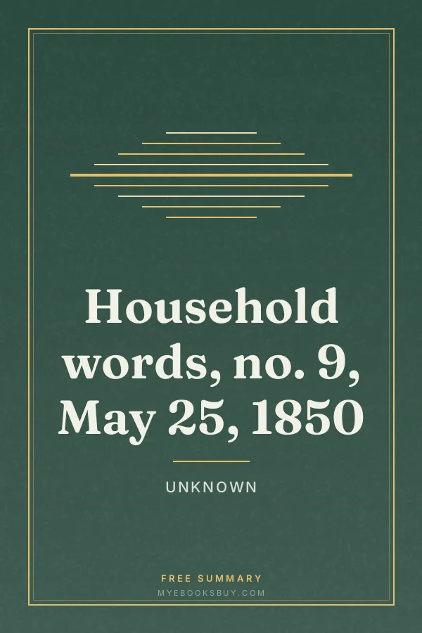 Cover of Household words, no. 9, May 25, 1850
