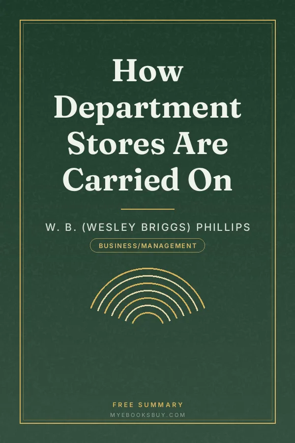 Cover of How Department Stores Are Carried On