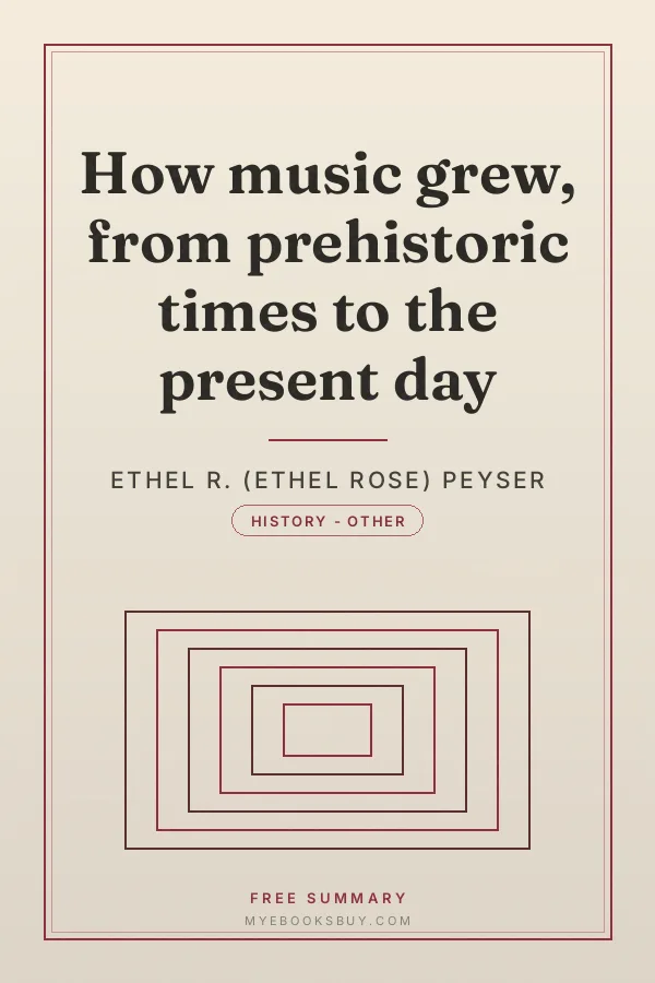 Cover of How music grew, from prehistoric times to the present day