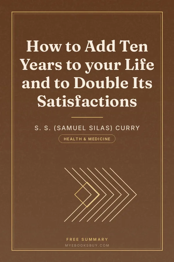 Cover of How to Add Ten Years to your Life and to Double Its Satisfactions