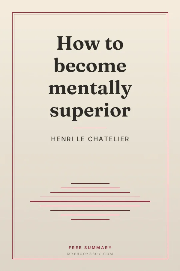 Cover of How to become mentally superior