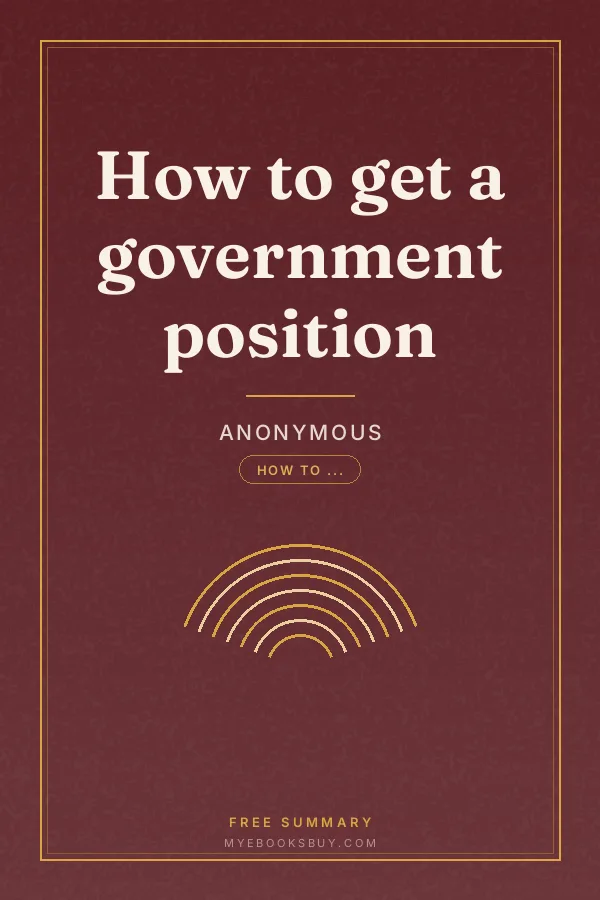 Cover of How to get a government position