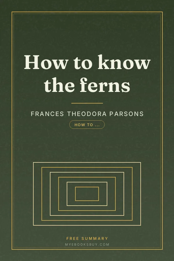 Cover of How to know the ferns
