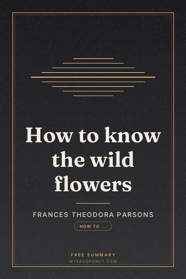 Cover of How to know the wild flowers