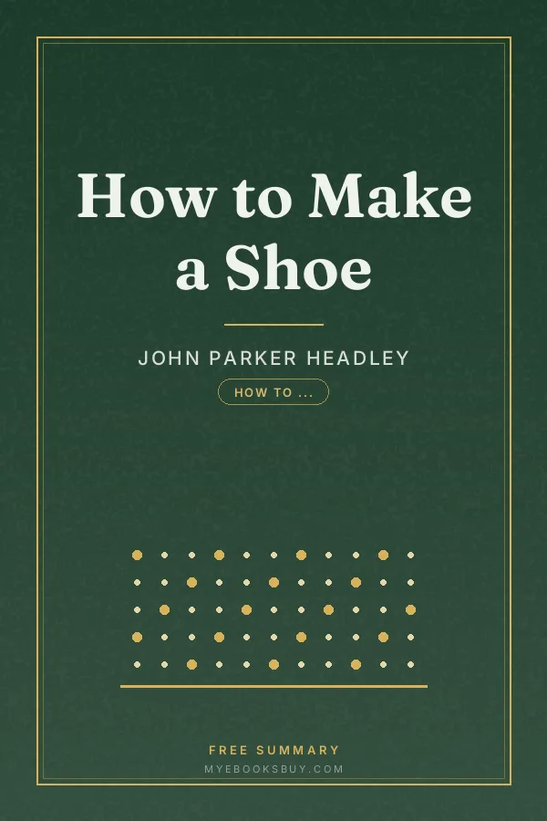 Cover of How to Make a Shoe