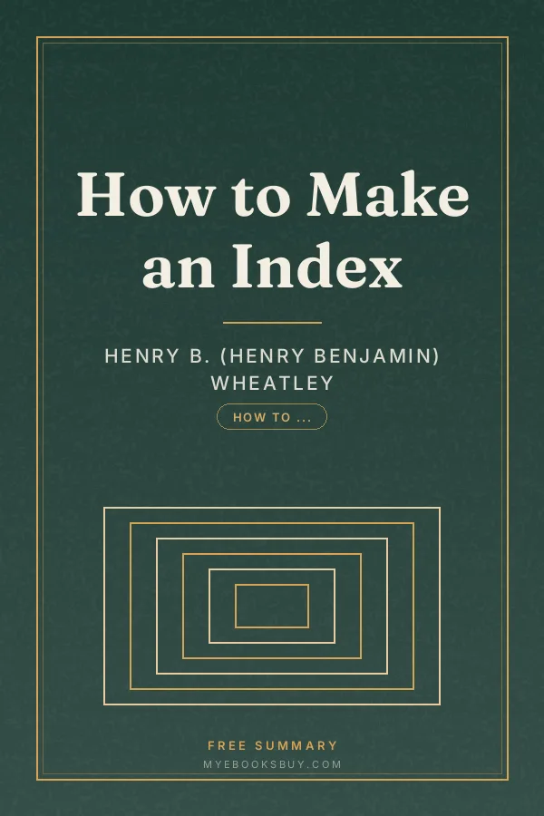 Cover of How to Make an Index
