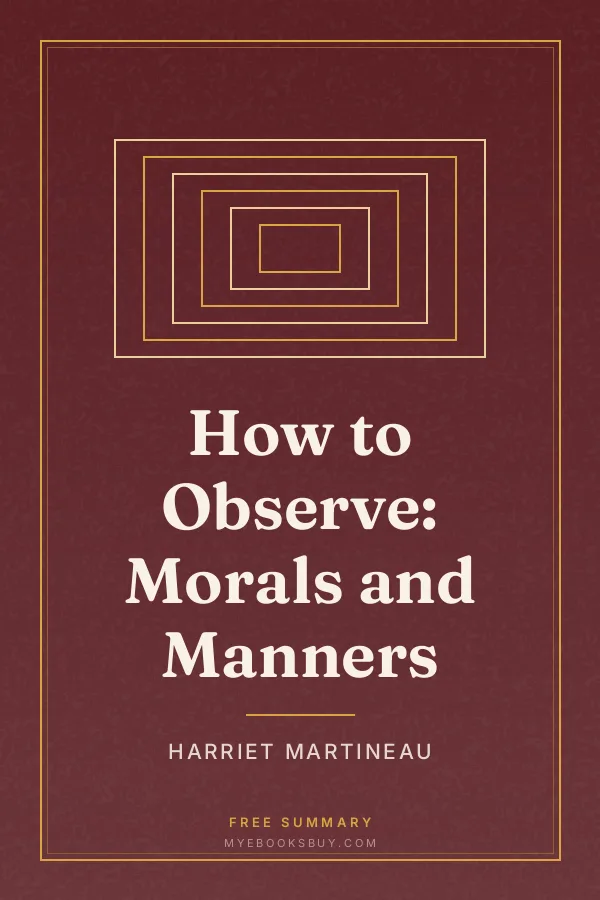 Cover of How to Observe: Morals and Manners