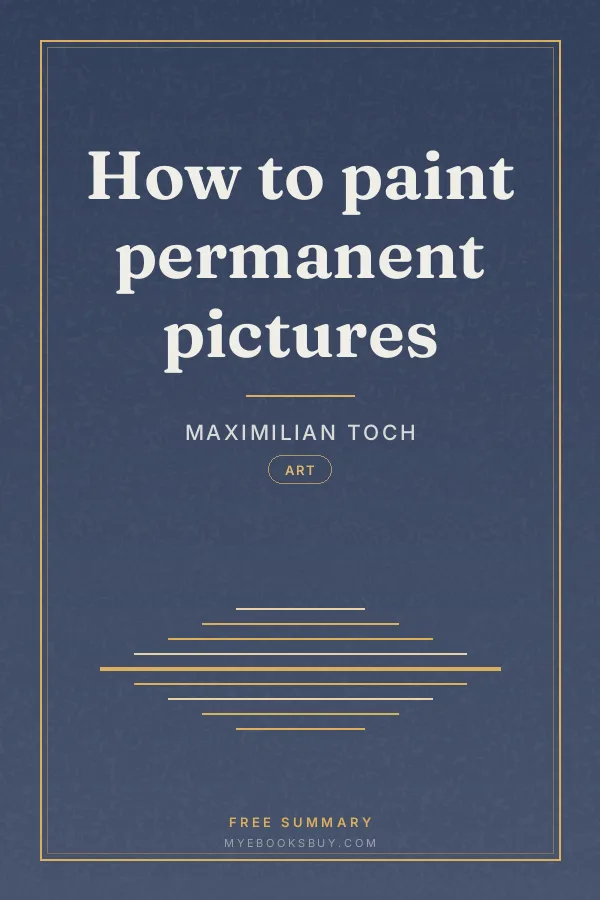 Cover of How to paint permanent pictures