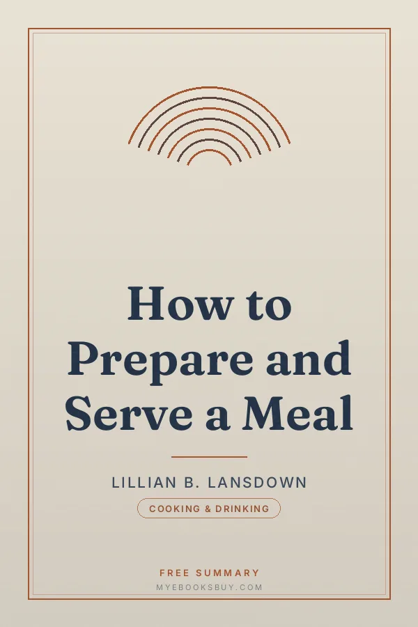 Cover of How to Prepare and Serve a Meal