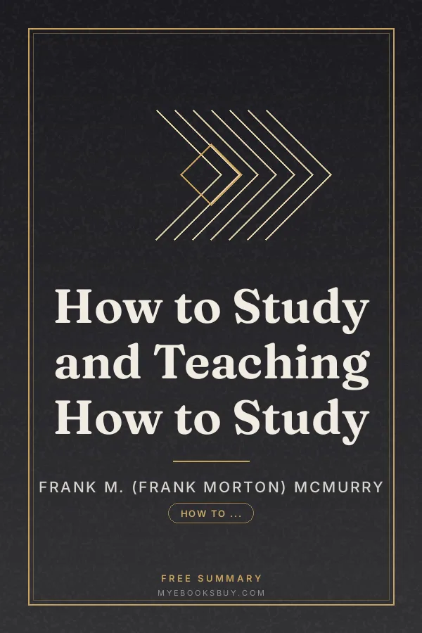Cover of How to Study and Teaching How to Study