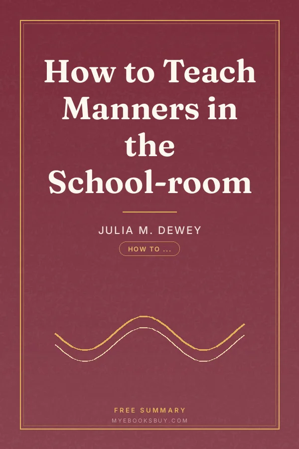 Cover of How to Teach Manners in the School-room