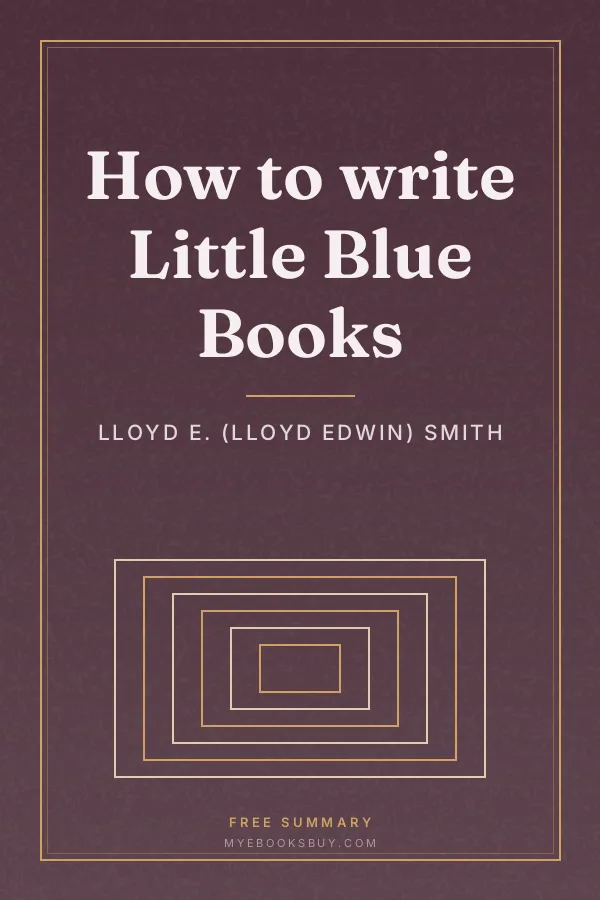 Cover of How to write Little Blue Books