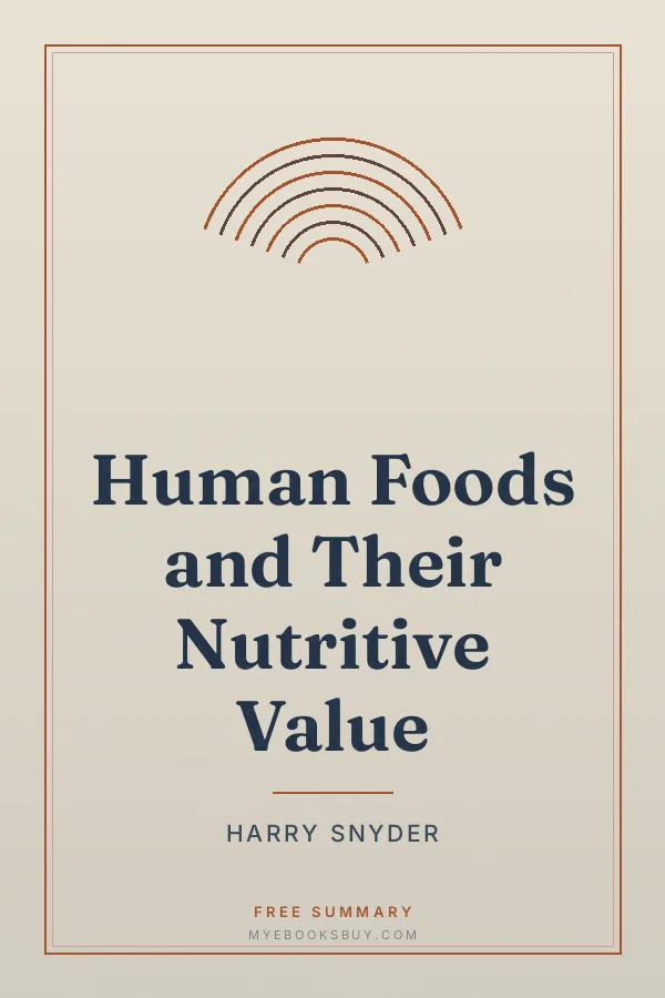 Cover of Human Foods and Their Nutritive Value