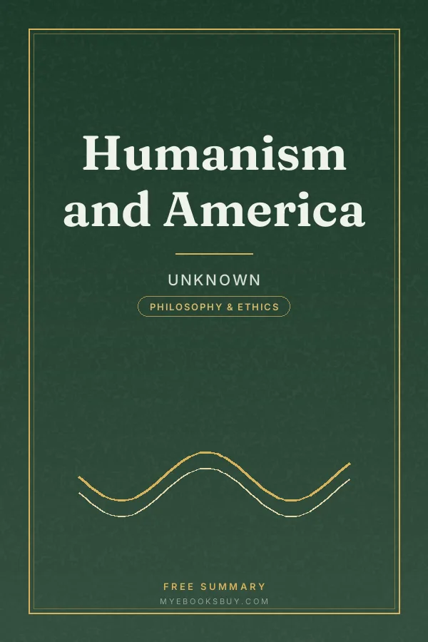 Cover of Humanism and America