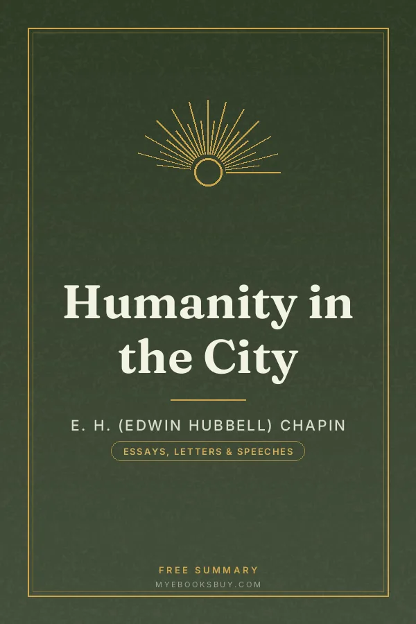 Cover of Humanity in the City