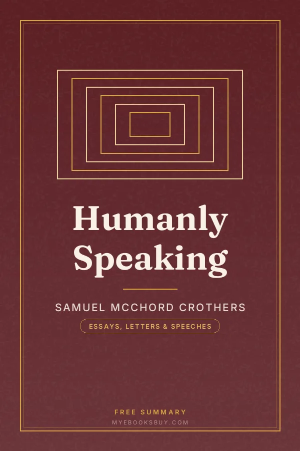 Cover of Humanly Speaking