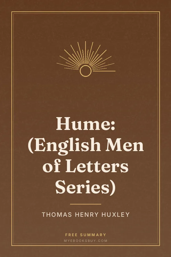 Cover of Hume: (English Men of Letters Series)